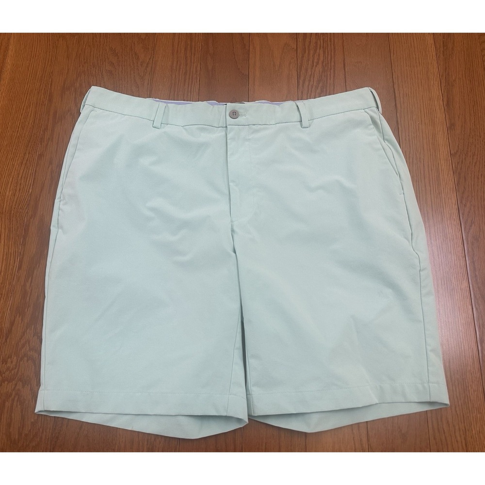PETER MILLAR Crown Crafted SURGE Golf Shorts 38 Mint Green 9" Inseam Tour Fit